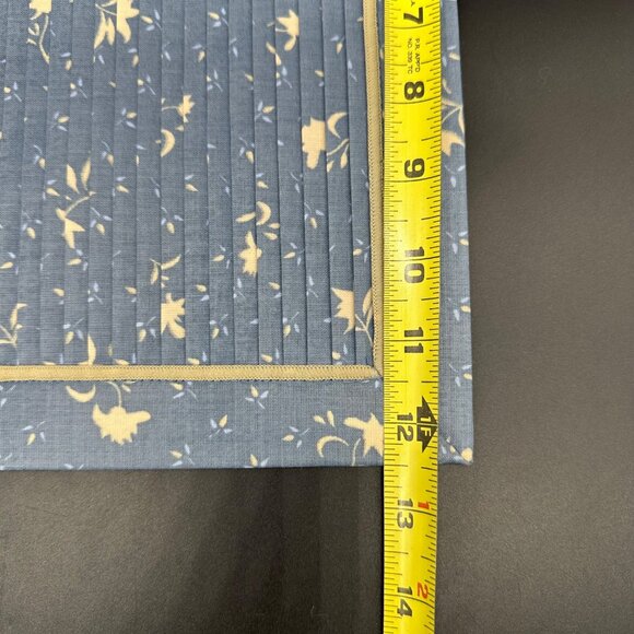 Vintage Placemats Napkins Set 1980s Floral Country Blue Taiwan Flowers Retro - Picture 7 of 10